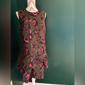 Banana Republic Green and Pink Women's Dress
